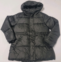 New - Sz. Small Women's Black Below the Waist Puffy Winter Jacket w/Hood
