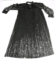 New Size 1XL Women's Women's Oversized Sparkle Print Long Sleeve Flowy Dress