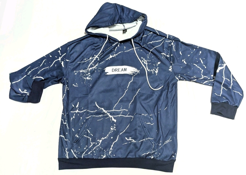 New Size Large MANFINITY Dream Graphics Print Lightweight Hoodie