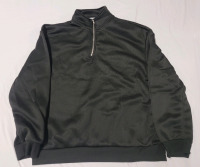 New - Sz. Large Black Sweater w/Quarter Zipper Front