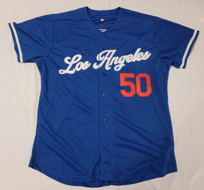 New - Sz. Medium MLB Baseball Los Angeles Dodgers #50 Mookie Betts Away Jersey