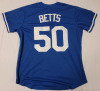 New - Sz. Medium MLB Baseball Los Angeles Dodgers #50 Mookie Betts Away Jersey - 2