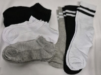 12 New sz 36-39 Women's Socks Crew & Short Socks
