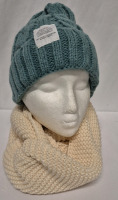 New Sz O/S Women's Hat & Infinity Scarf Combo
