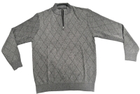 New Size XL Men's MANFINITY Quarter-Zip Lightweight Knit Longsleeve Sweater