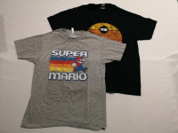 2 New Men's T-shirts Star Wars & Super Mario sz Large