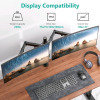 New | WALI Dual LCD Monitor Fully Adjustable Desk Mount | Model M002* Retails $64.99 * - 2
