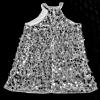 New Size 2XL Women's Super Shiny Sequin Halter Dress - 3
