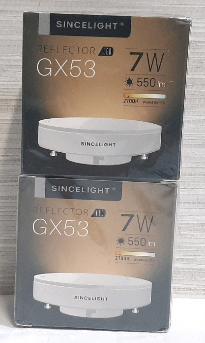 8 New SinceLight Reflector GX53 7W 550lm LED Lights