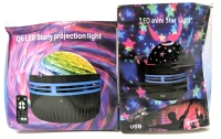 New 16 LED Starry Projection Light with Remote Control & LED RGB Projector Star Light - Both USB-Powered | Up to 3.5" Tall