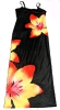 New Size Large Women's Tropical Hibiscus Spaghetti Strap Sundress - 2