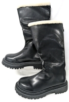 New Size 41 Women's Lined Rubber Boots with Zippers Back