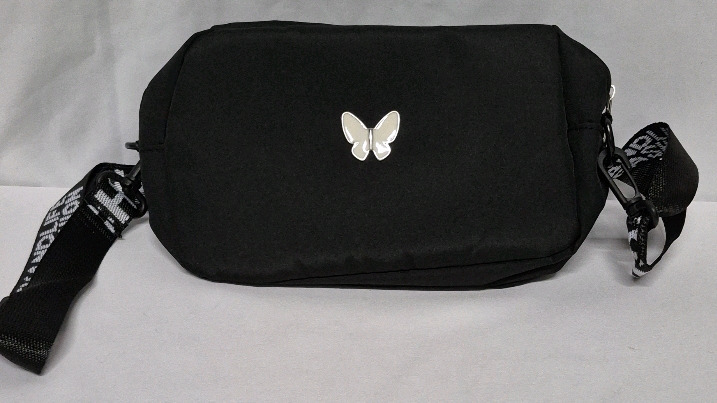 New Crossbody Bag with Butterfly 8" Long & 5 5" Tall