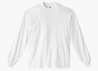 New Size Large Unisex LOS ANGELES APPAREL 6.5oz 100% Shrink-Free Cotton Garment Dye Crew Neck Long Sleeve Shirt | Retails $42