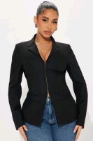 New - Sz. XL Women's FashionNova All Body Corset Blazer , Black