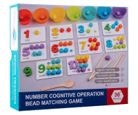 New | Number Cognitive Operation Bead Matching Game for Kids