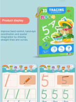 New | Kid's Number/Letter Tracing Erasable Cards
