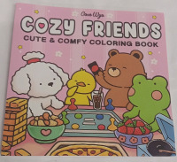 New | Cozy Friends Coloring Book: Cute and Comfy