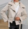 New sz Large Women's Faux Suede Shearling Aviator Winter Jacket Retails for $97 - 3
