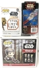 New STAR WARS : Funko Pop #228 Princess Leia w Speeder Bikt Bobble-Head, Mandalorian #353 The Armorer Bobble-Head & Sealed 1999 Episode I Die-Cast Darth Maul Watch - 2