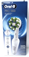 New ORAL-B PRO 1000 Rechargeable Toothbrush w Handle, Charger & Brush Head