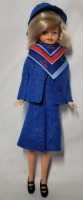 Vintage Mary Quant Daisy KLM Airline Mini Stewardess Amy Face Doll , Complete