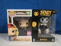 New | #1151 Parks Recreation Filibuster Leslie 2021 Limted Edition Vinyl Figure 4" Tall | & Bendy The Ink Machine Collectible Figure 4" Tall