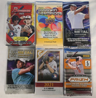 6 New Packs | 2021-2023 MLB Baseball, Upper Deck, Skybox, Panini & More!