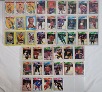 1971 - 1988 NHL Hockey Trading Card Singles Lot . 43 Trading Cards - 35 OPC & 8 Topps