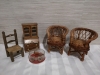 Doll Furniture and Wicker Plant Holder - 2