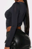 New - Sz. Large Women's FashionNova Gianna Corset Top , Black - 2