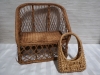 Doll Furniture and Wicker Plant Holder - 5