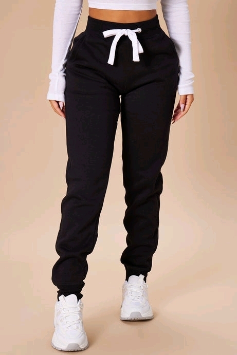 New - Sz. SX Women's FashionNova Relaxed Vibe Joggers , Black
