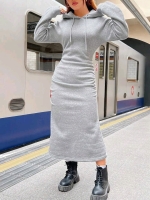 New Size 2XL Women's Super Cozy Hooded Sweater Dress