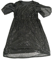 New Size 22-24 Women's BLOOMCHIC Lined Sequin Dress with Short Gauzy Sleeves