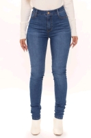 New - Sz. 7 Women's FashionNova Tall Jessica Skinny Jeans - Medium Blue Wash