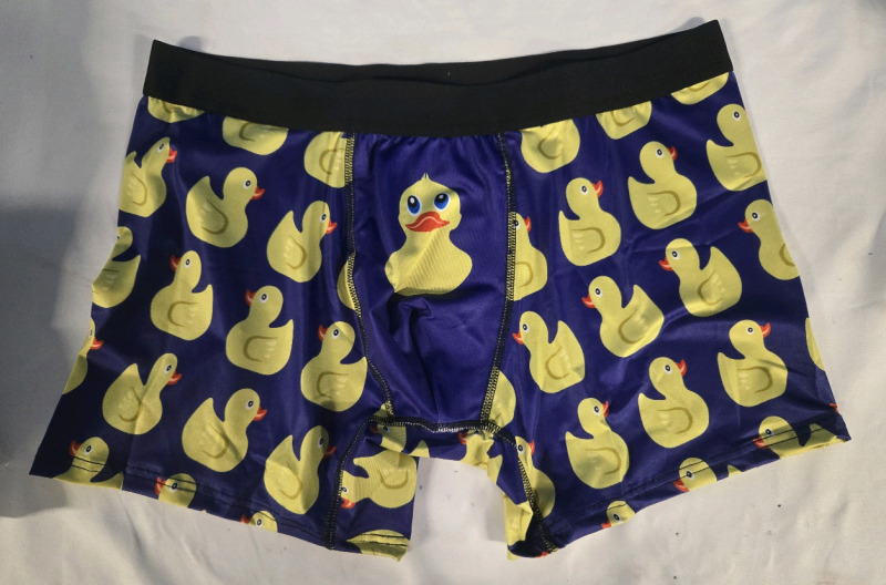 New | Large Mens Boxer Briefs Ducky Themed