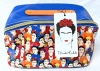 New FRIDA KAHLO Rectangular Zip-Open Cosmetcs Makeup Bag | 4.5" x 8" x 4.5" - 2
