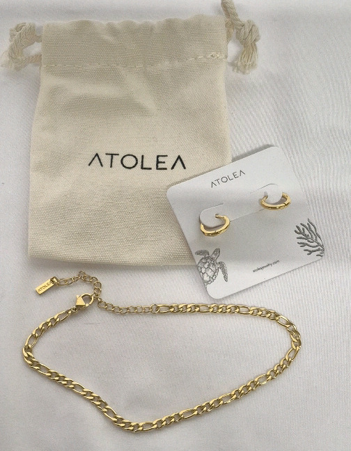 New Atolea Jewelry Bracelet & Hoop Earrings