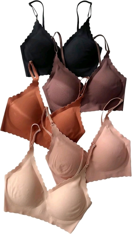 5 New sz Medium Women's Bra's Wireless Padded