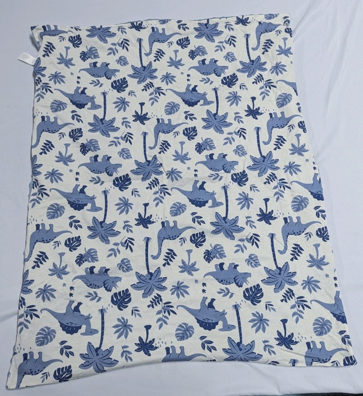 New Cozy Baby Blanket with Dimple Fabric Back. 30" by 38"
