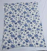 New Cozy Baby Blanket with Dimple Fabric Back. 30" by 38"