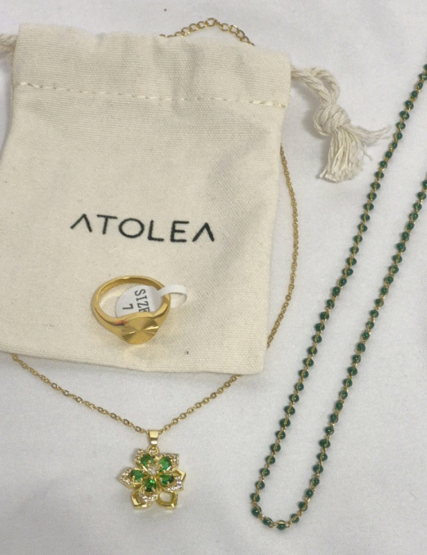 3 New Atolea Jewelry - Ring sz 7 & 2 Necklaces