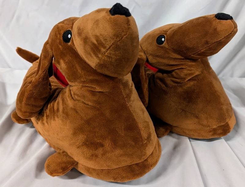 New Dachshund Slippers. 11.5" Soles.