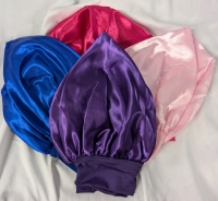4 New One size fits Most Satin Like Sleeping Caps. .