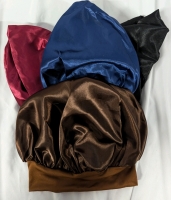 4 New One size fits Most Satin Like Sleeping Caps. .