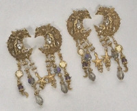 2 New Kirks Folly Whimsical Fairy Dangle Earrings 3.5" Long