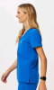New Size SMALL FIGS Women's Catarina One Pocket Scrub Top Retails for $58 - Blue - 2