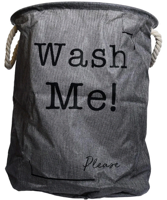 New | "Wash me! Please.. " Laundry Hamper | Measures 17x19"