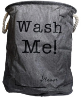 New | "Wash me! Please.. " Laundry Hamper | Measures 17x19"
